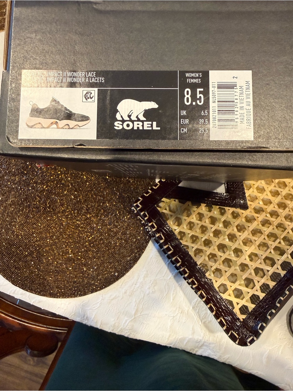 Sorel Impact II Wonder Lace Sneaker - Black/Tan